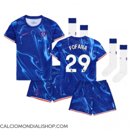 Maglie da calcio Chelsea Wesley Fofana #29 Prima Maglia Bambino 2024-25 Manica Corta (+ Pantaloni corti)